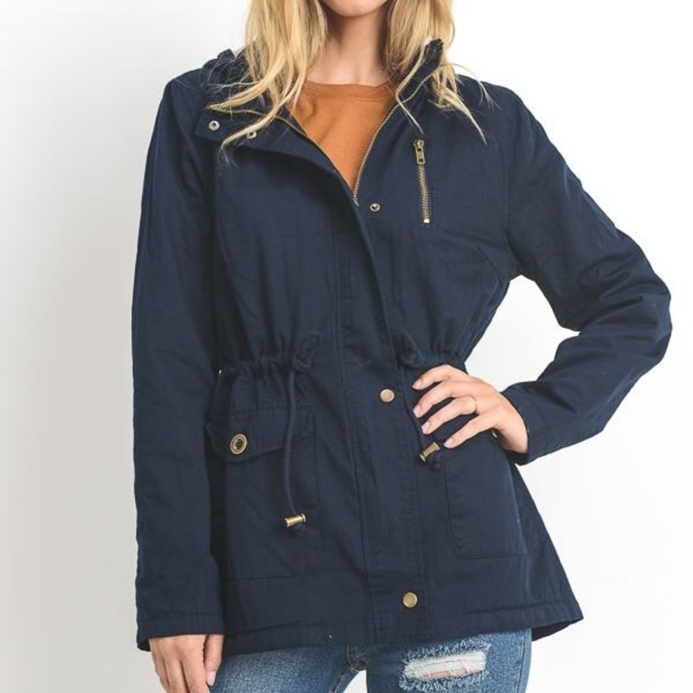 Navy utility parka